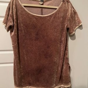 Free People velvet top